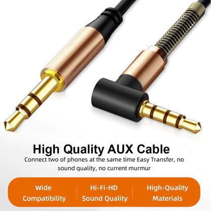 3.5mm AUX Cable Car Audio Stereo Headphone Jack Cord