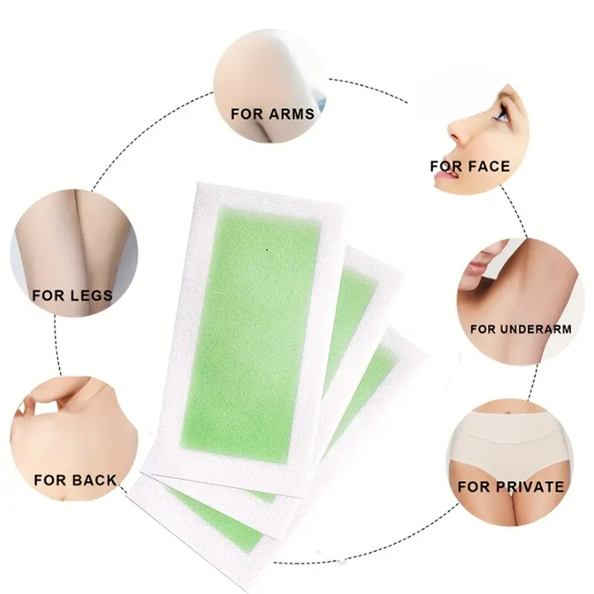 40PC Hair Removal Wax Strips
