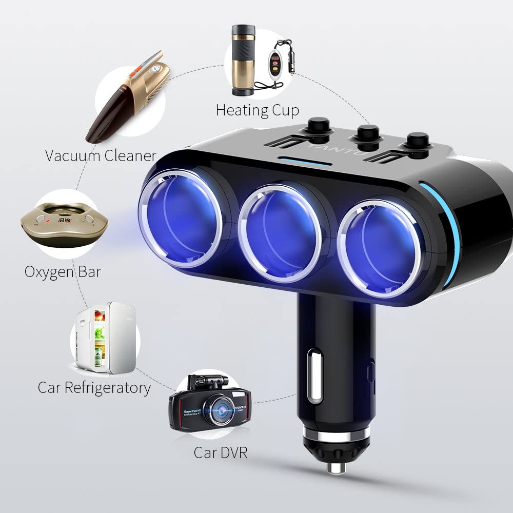 Wireless Car Charger (3 Socket)