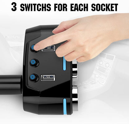 Wireless Car Charger (3 Socket)
