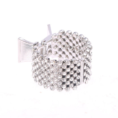 Elegant Faux Pearl Rhinestone Hair Clips