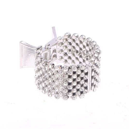 Elegant Faux Pearl Rhinestone Hair Clips