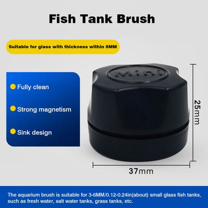 Fish Tank Magnetic Clean Brush-Black