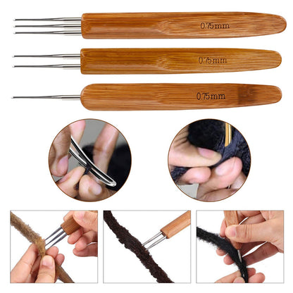 5Pcs DIY Hook Bamboo Handle
