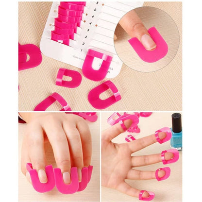26 Pcs 10 Sizes U Curve Shape Nail Protector