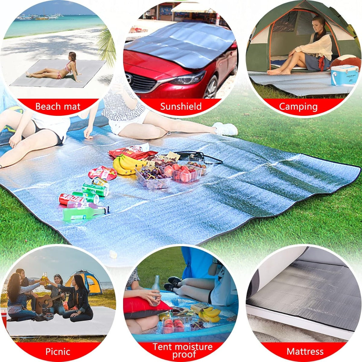 Ground Mat Camping Aluminum Sleeping Foam Mat