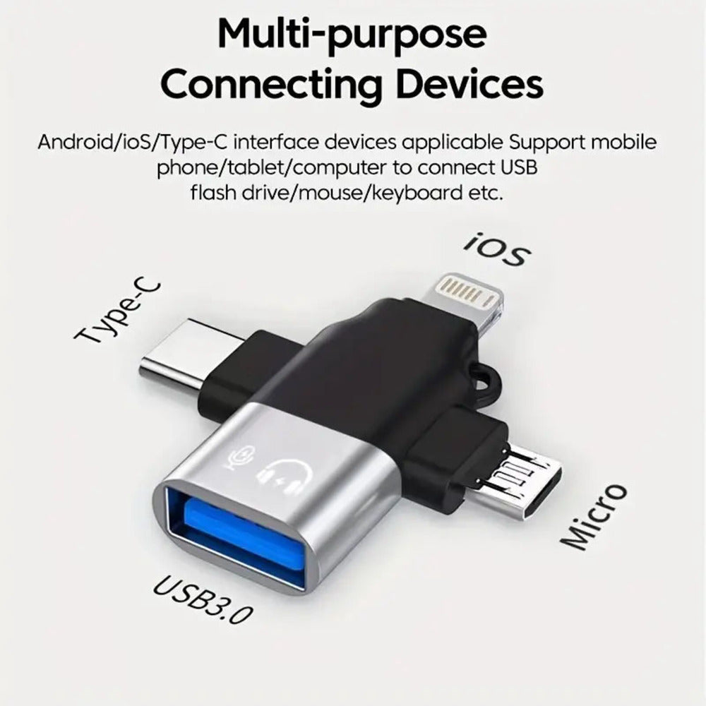 4 in 1 USB Type-C OTG Adapter Hub
