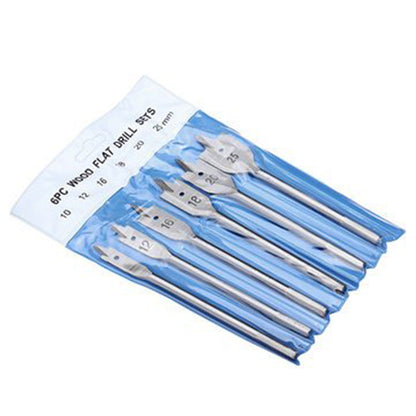 6 Pieces Hex Shank Flat Drill Bit Set