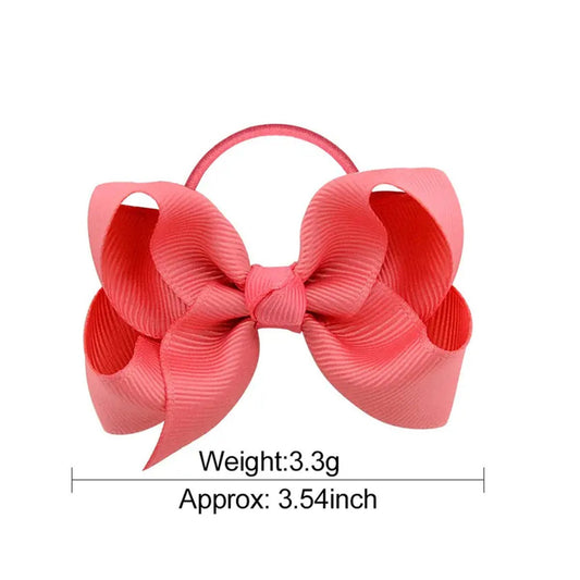 25 Solid Color Bow Hair Tie Cute Hair