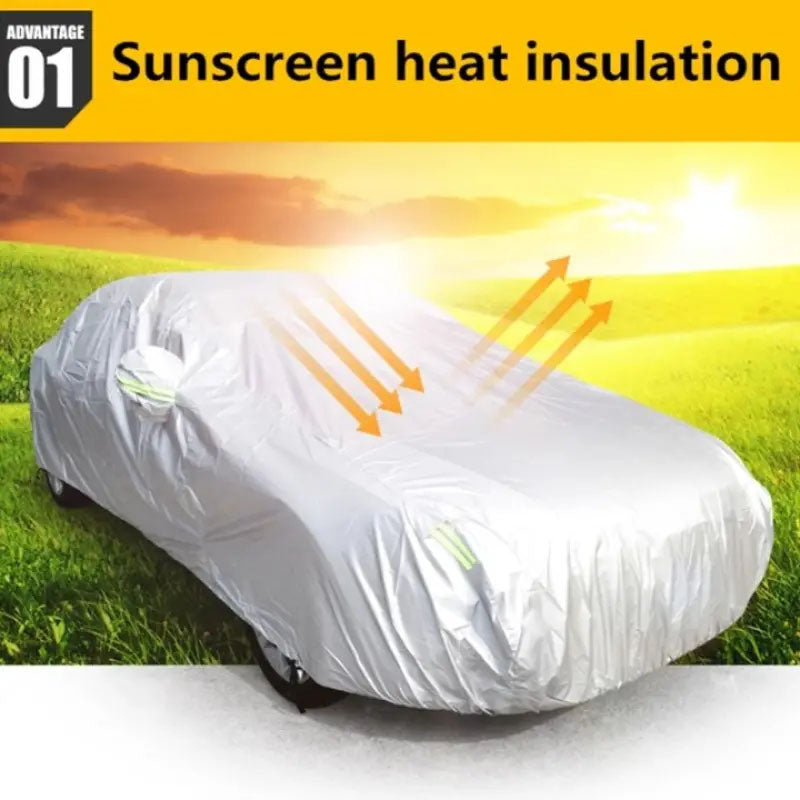 UV Rain Dust Sun Resistant Universal Car Cover