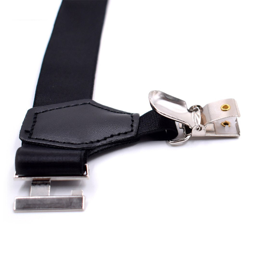 Men's Sock Suspenders Holders Sturdy Adjustable Garters Belt Metal Clips