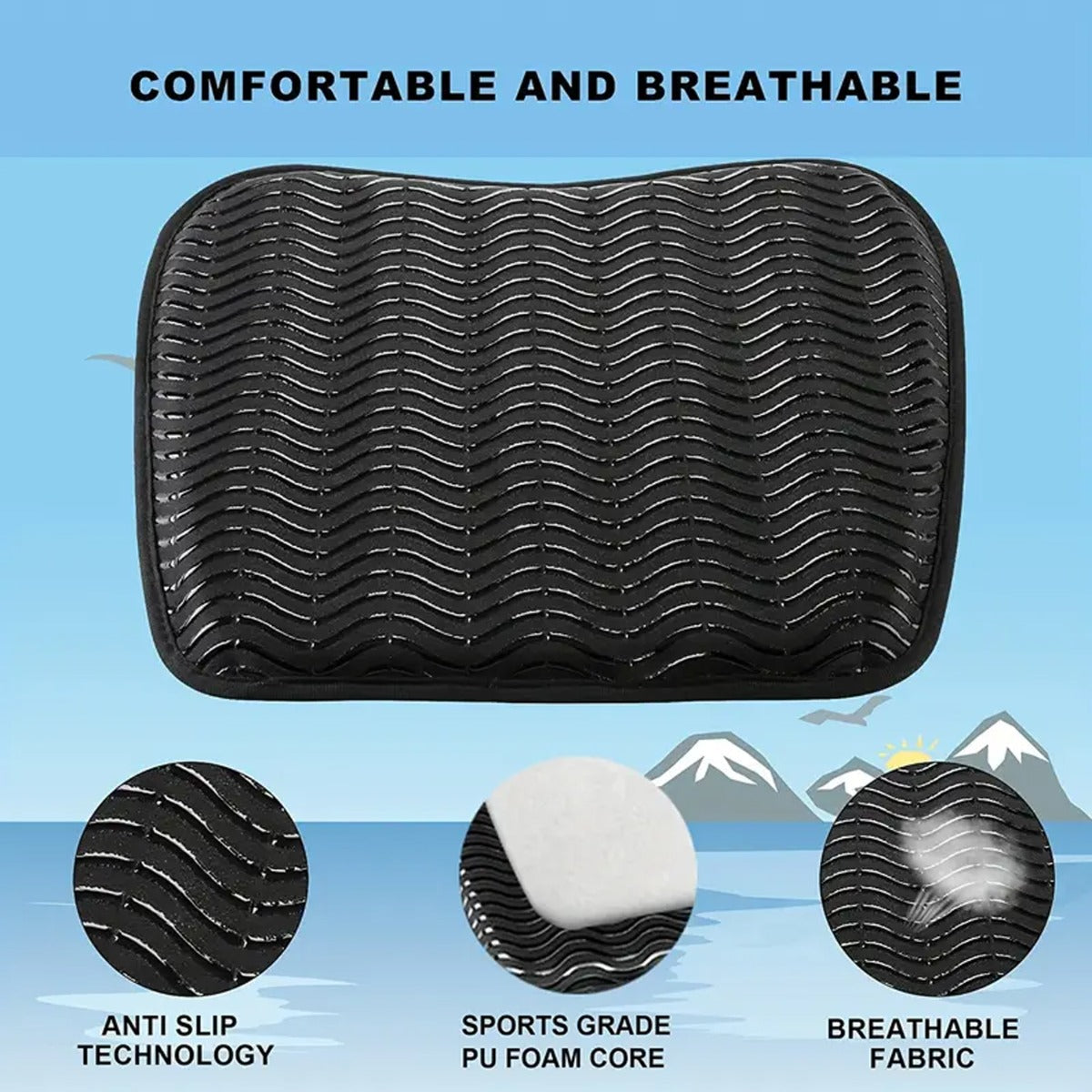 1pc Waterproof Anti-Slip Seat Cushion