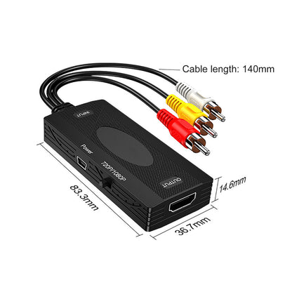 HDTV to Composite AV Converter Adapter, Video & Audio