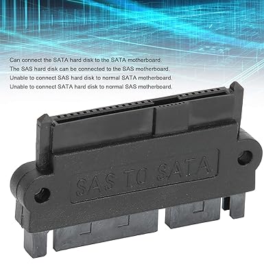 6 Gbps SFF 8482 SAS To SATA Angle Computer Adapter Converter SATA To SATA