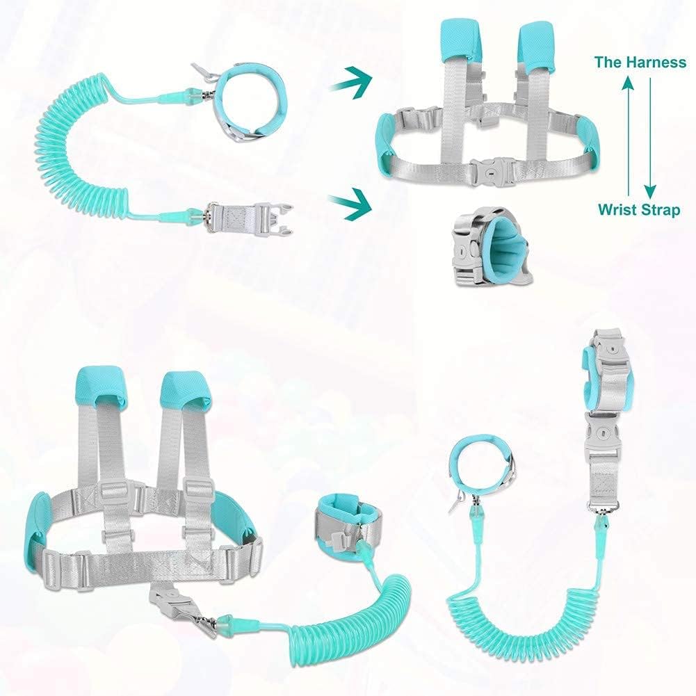 Baby & Child Anti Lost Leash Wrist Link Harness Spring Rope For Toddlers