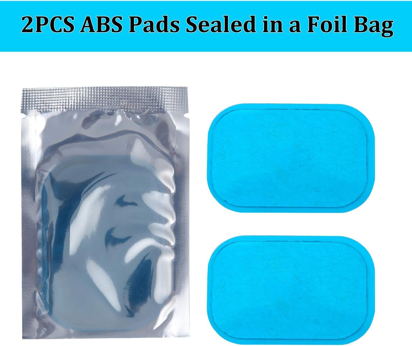 2 PCS Abdominal Gel Pads For Muscle Stimulation