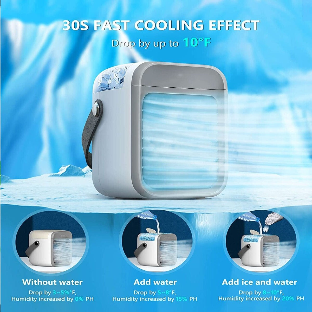 3-in-1 Portable Mini Air Conditioner Fan