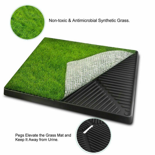 Dog Potty Tray with one Grass mat