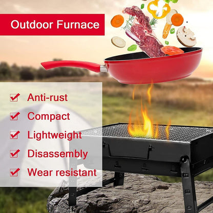 Portable BBQ Barbecue Grill Set