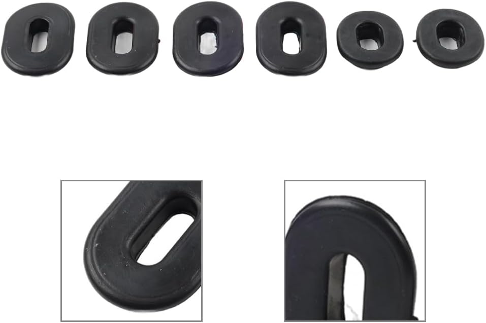 6Pcs Motorbike Oval Round Single Side Cover