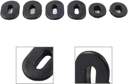 6Pcs Motorbike Oval Round Single Side Cover