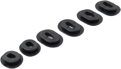 6Pcs Motorbike Oval Round Single Side Cover