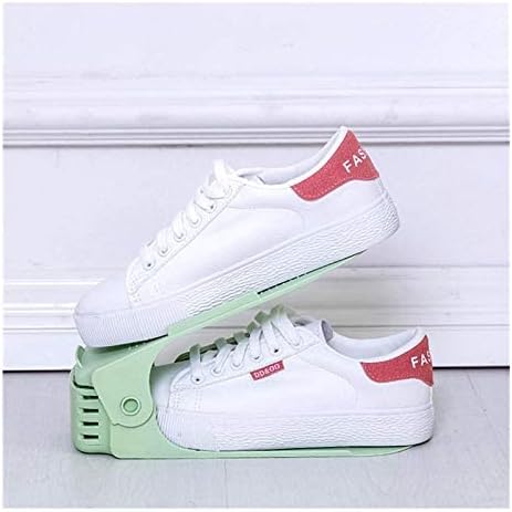 4Pcs/Set Shoe Rack Organizer -Light Green