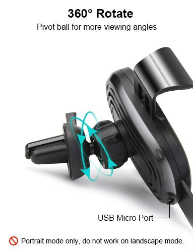 Wireless Charger Gravity Car Mount