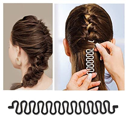 Effortless Hair Styling with Hair Twist Styling Bun Maker Braider Roller Hook for Women and Girls