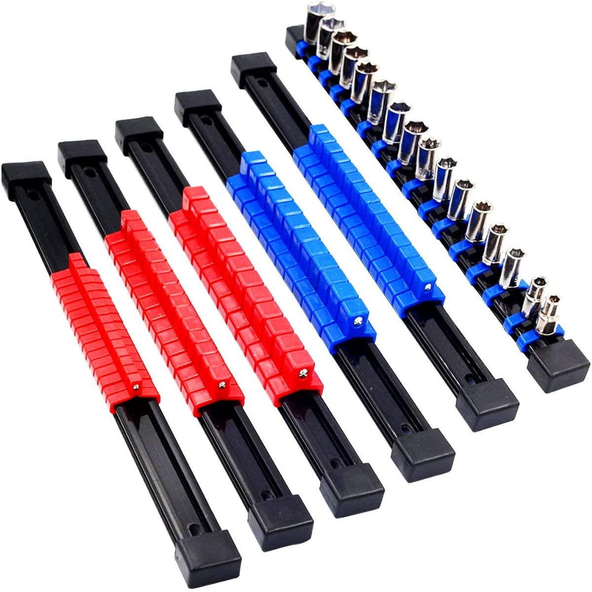 6PC ABS Socket Organizer Drive Socket Holder