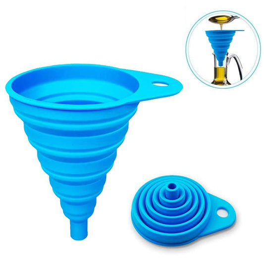 Foldable Collapsible Style Funnel-Blue-Small