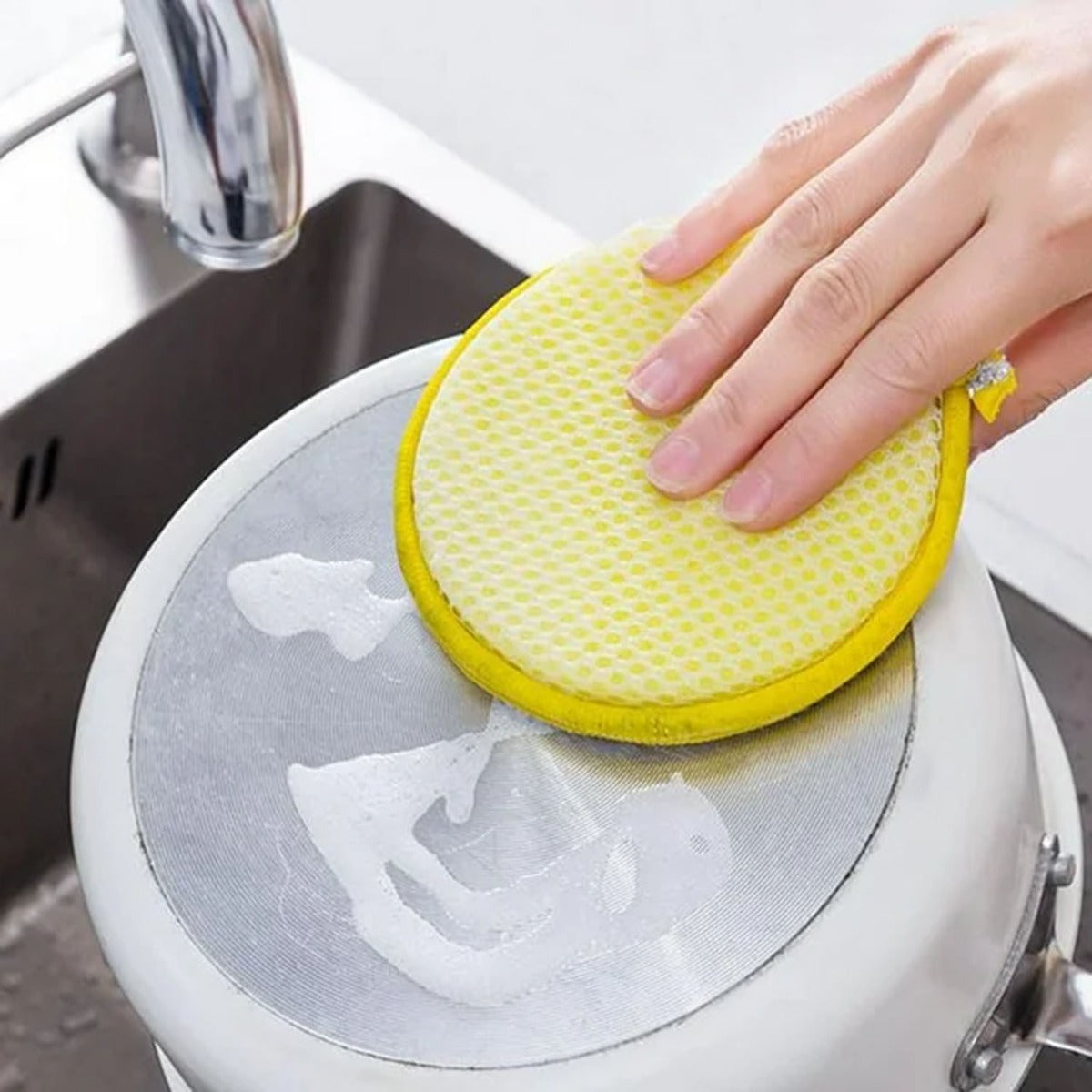 5PCS Double Side Dishwashing Sponge