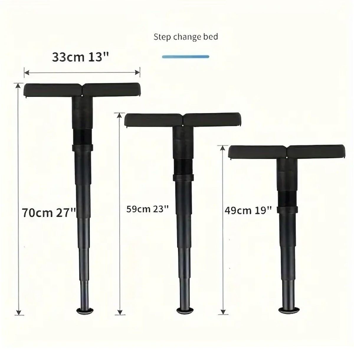 1pc Multi-functional Black Walking Stick