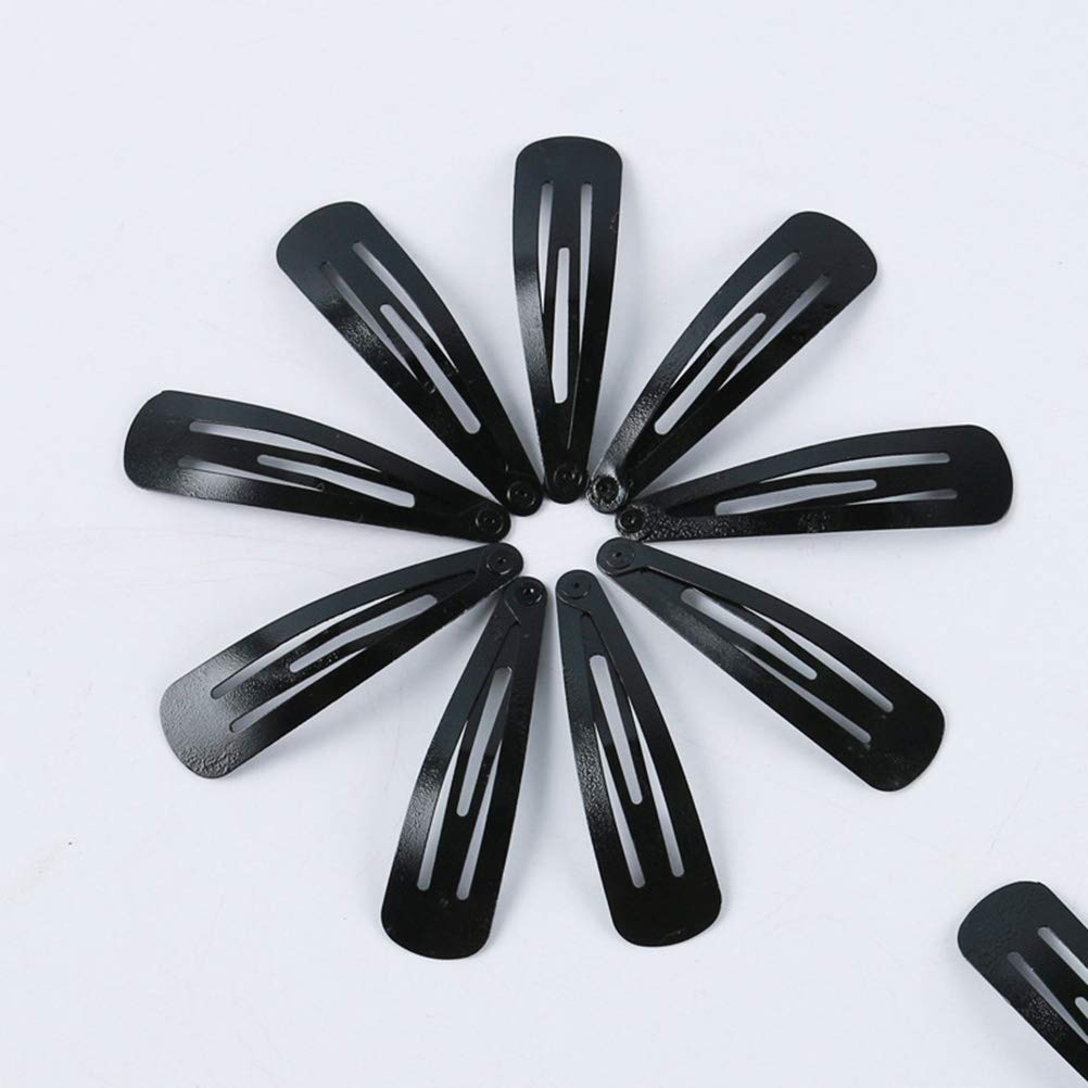 Simple Solid Color Snap Hair Side Clips Accessories Non-Slip For Girls & Women