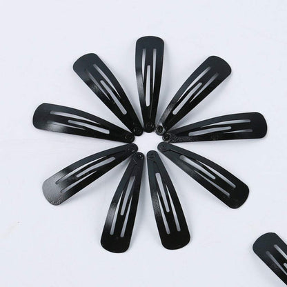 Simple Solid Color Snap Hair Side Clips Accessories Non-Slip For Girls & Women