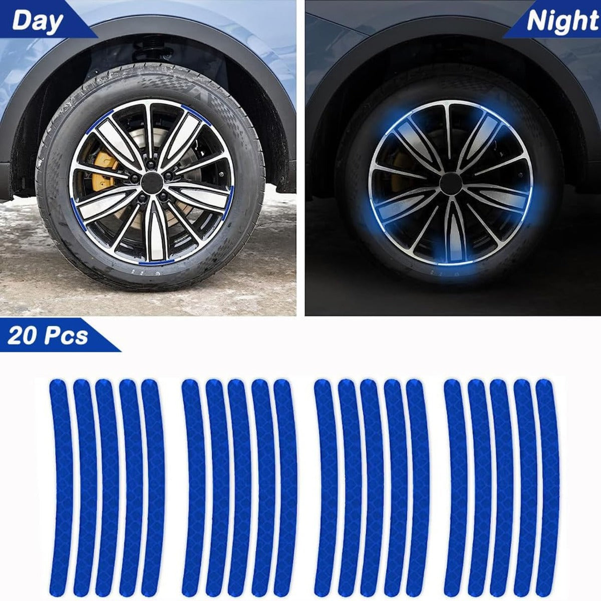 Car Wheel Hub Reflective Sticker