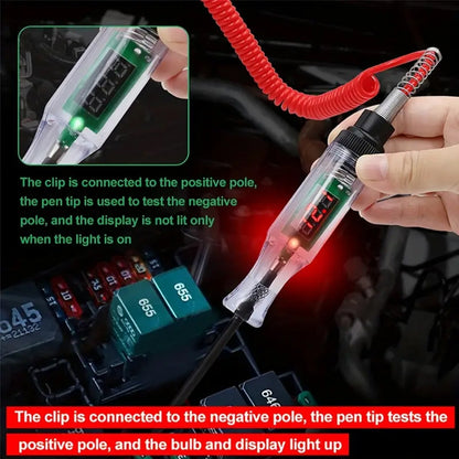 Car Test Pen Circuit Tester, DC Truck Voltage Digital Display