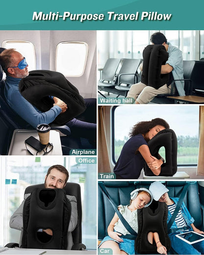 Inflatable Neck Travel Pillow