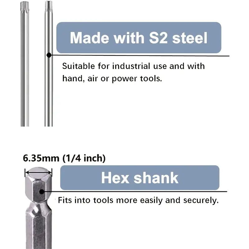 Torx Security Head Screwdriver Drill Set