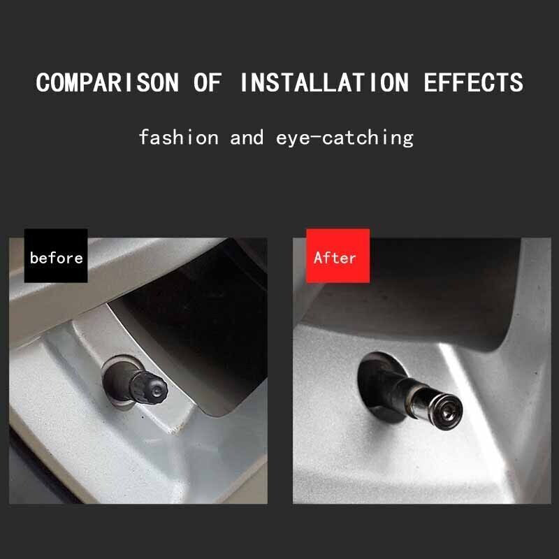 4pcs/SET Anti-theft Tire Valve Caps