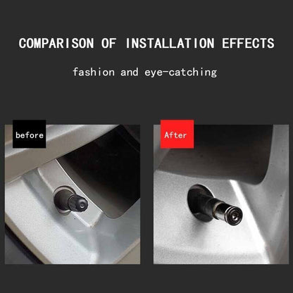 4pcs/SET Anti-theft Tire Valve Caps