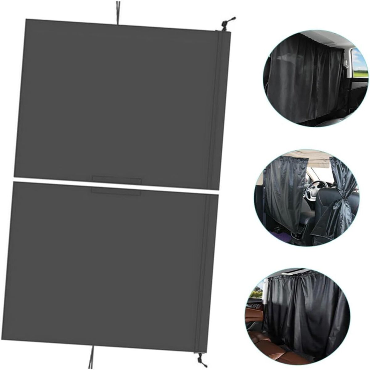 Car Divider Sunshade Curtains for Privacy Travel Nap For Car Window Shades
