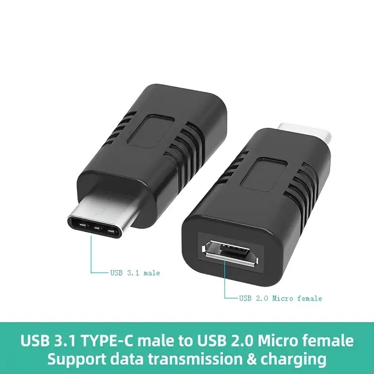 Micro USB To Type-C Conversion Connector