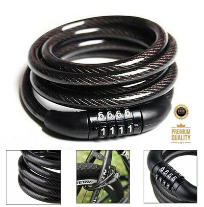 Bicycle Anti-Theft Lock with Steel Chain