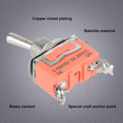 5 PCS Toggle Switch 12V ON OFF ON Car Flick Dash