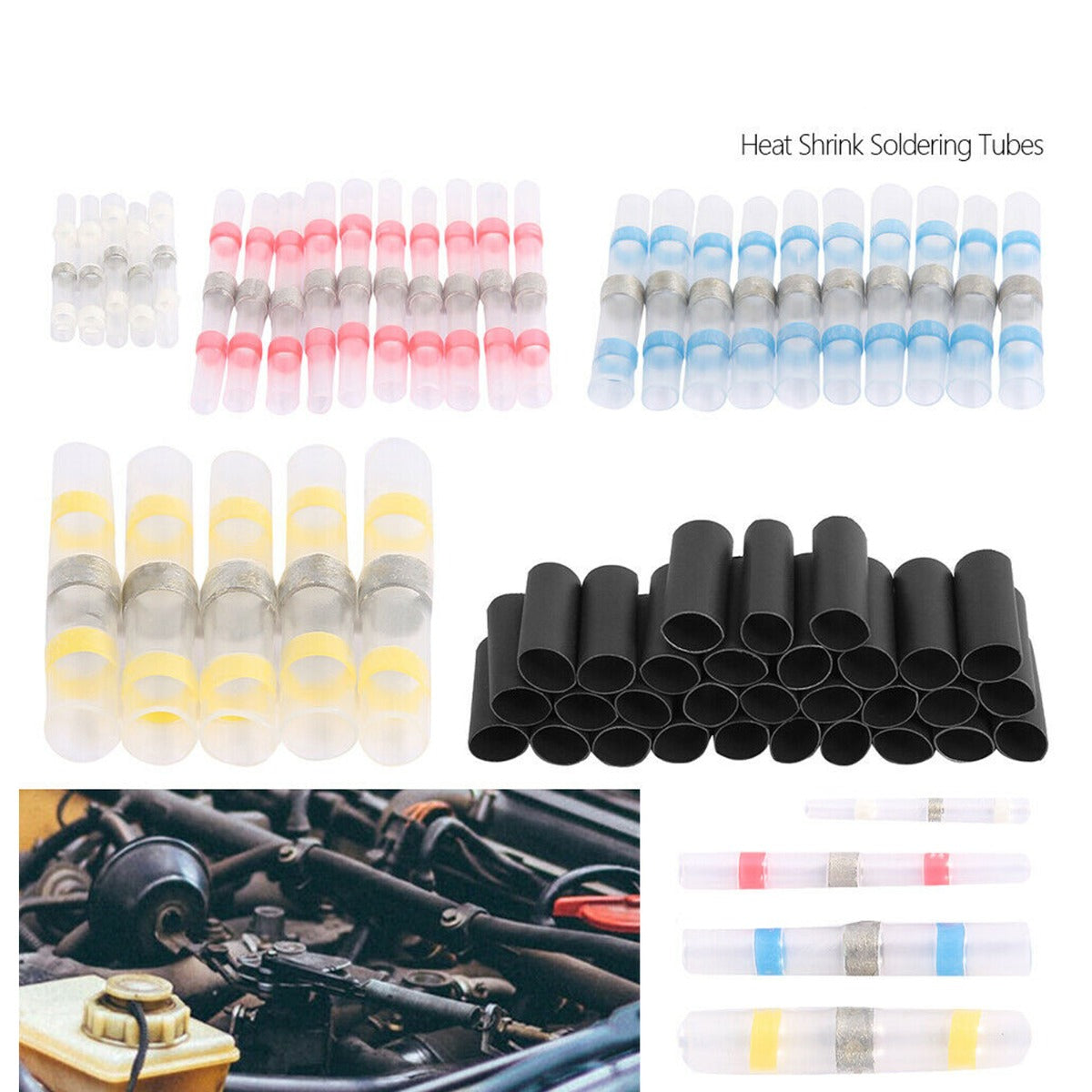 300PCS Solder Seal Heat Shrink Wire Connectors