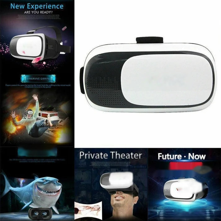 Virtual Reality Headset 3D Glasses for Smartphones with Bluetooth Remote