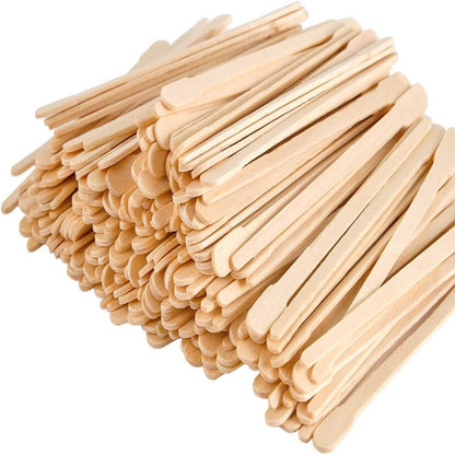 100PCS Wooden Wax Sticks