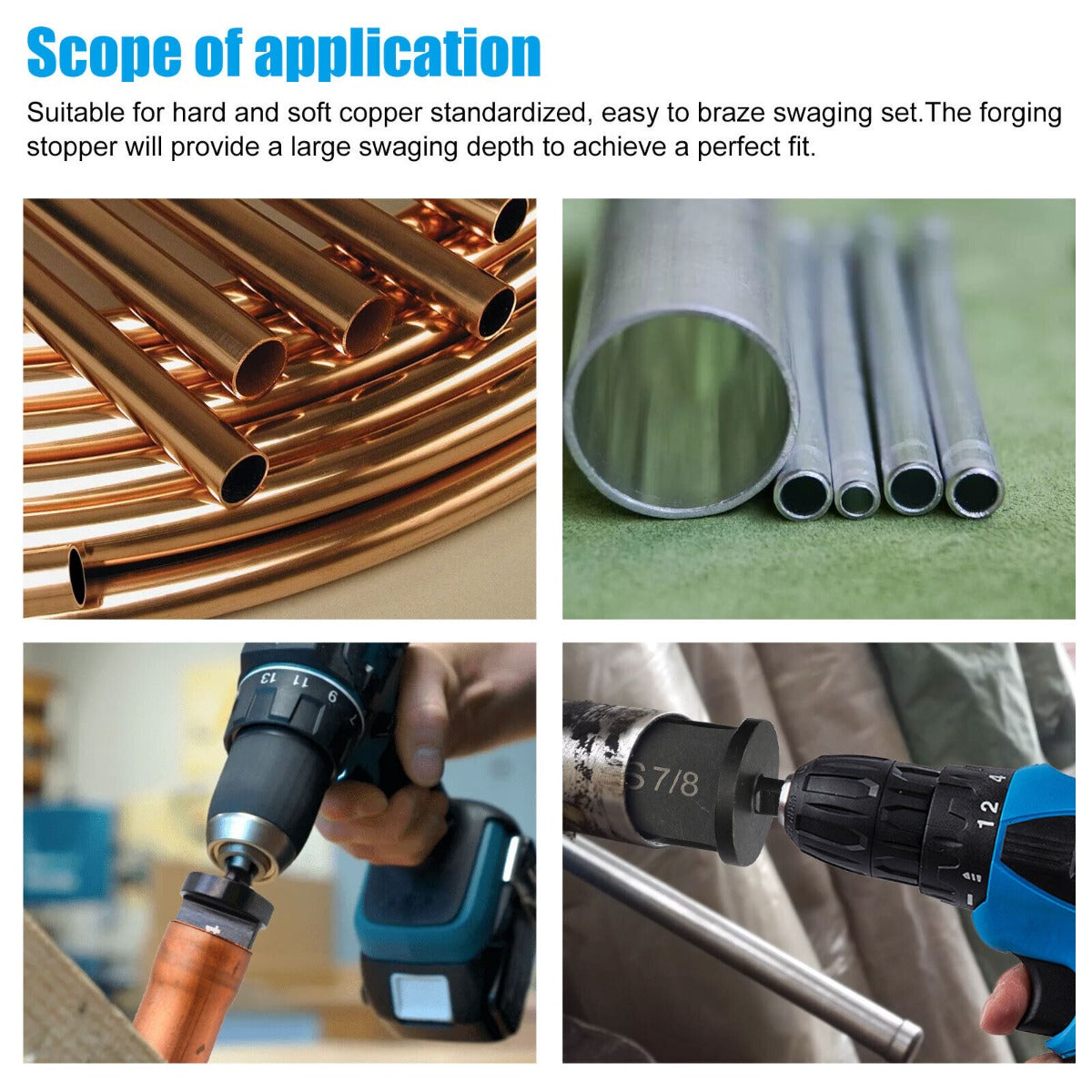 6pcs Swaging Tool Drill Bit Set