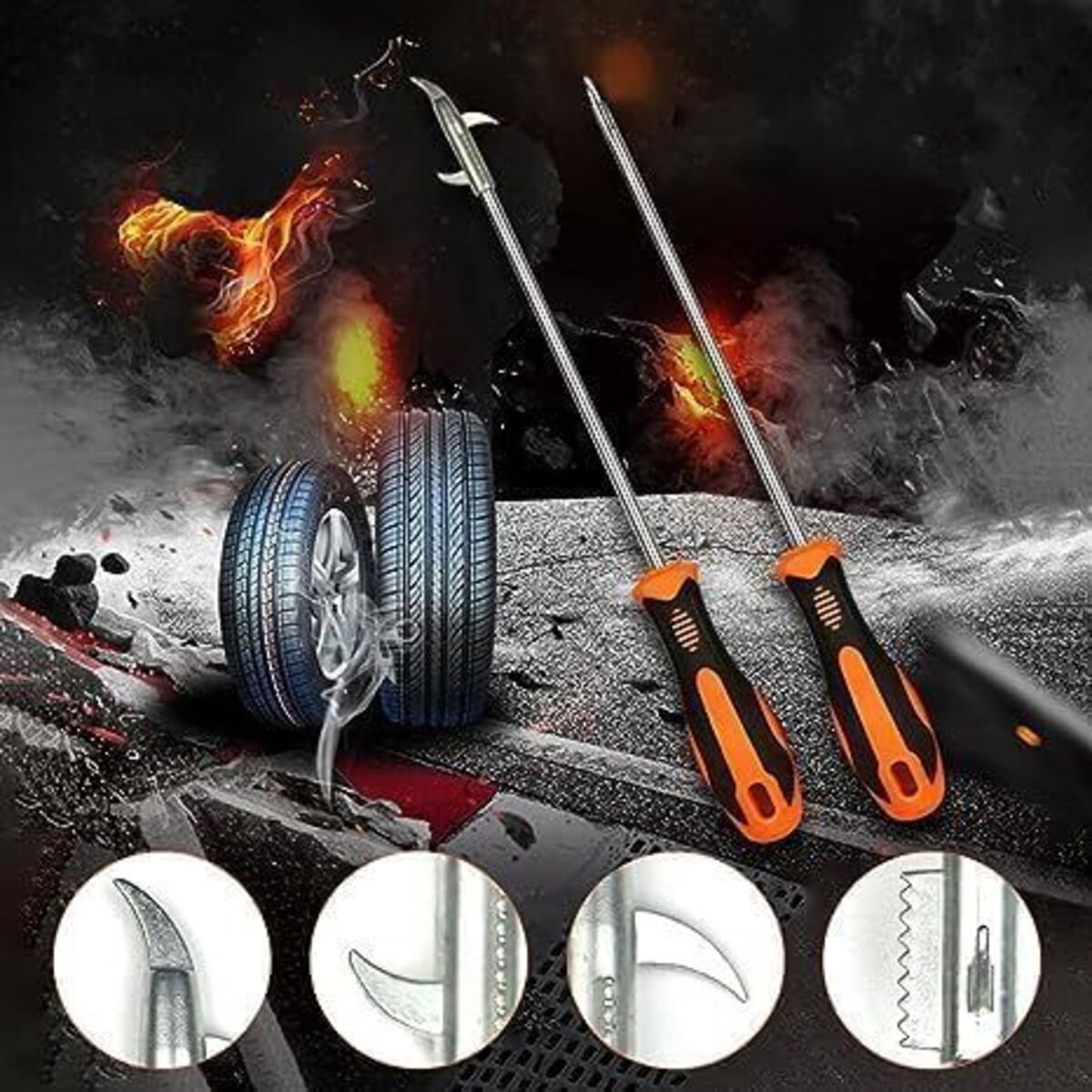 Glowick All Car and Bike Groove Slot Stones Removing Accessories